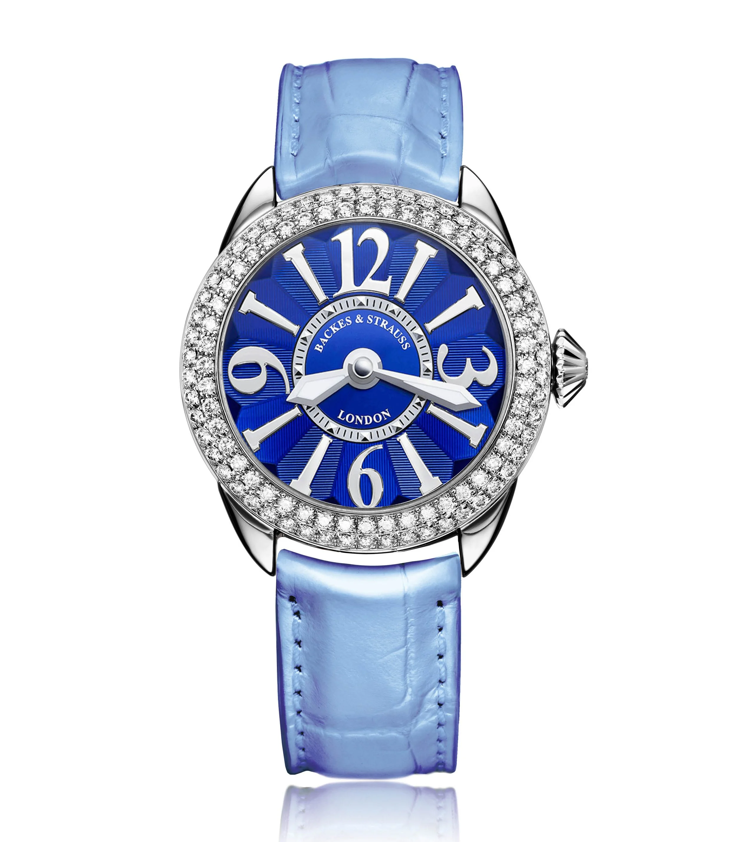 ヴィクターアンドロルフ　ライダースギャルソンドリスヴァンマックイーングッチサンロ Piccadilly 33 Steel 33 mm Round Stainless Steel Luxury Diamond
